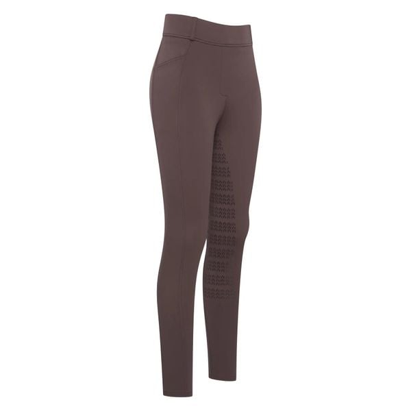 Damskie legginsy jeździeckie z pełną przyczepnością Imperial Riding Tamara. Brązowe legginsy damskie IMPERIAL RIDING, z aplikacjami, z tkaniny. Za 392.85 zł.