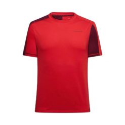 T-shirt La Sportiva Just Right. Czerwone t-shirty męskie La Sportiva, l, bez wzorów, z elastanu, bez kołnierzyka. Za 242.50 zł.