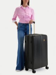 Nine West Walizka duża CEO-NW-L-003-09 BLACK Czarny. Czarne walizki Nine West, bez wzorów, duże. Za 399.99 zł.