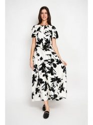 William de Faye Sukienka w kolorze biało-czarnym rozmiar: 36. Białe sukienki damskie William De Faye, bez wzorów, klasyczne, bez kołnierzyka, bez ramiączek, maxi, rozkloszowane. Za 143.99 zł.