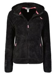 Geographical Norway Kurtka polarowa "Upalood" w kolorze czarnym rozmiar: XXL. Czarne kurtki damskie Geographical Norway, xxl, bez wzorów, z polaru, bez kaptura. Za 113.63 zł.