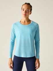 Dare 2b Koszulka funkcyjna "Nimble" w kolorze turkusowym rozmiar: 42. Niebieskie topy sportowe damskie Dare 2b, bez wzorów, z materiału, bez ramiączek. Za 87.61 zł.