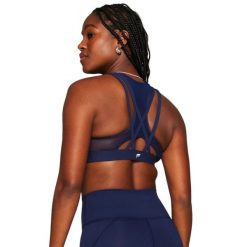 Biustonosz dla kobiet Fabletics Principal High Impact. Niebieskie biustonosze FABLETICS, bez wzorów, z materiału. Za 297.55 zł.
