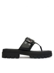 Tommy Jeans Japonki Tjw Buckle Sandal EN0EN02948 Czarny. Czarne klapki damskie Tommy Jeans, bez wzorów, z jeansu, bez obcasa. Za 359.99 zł.