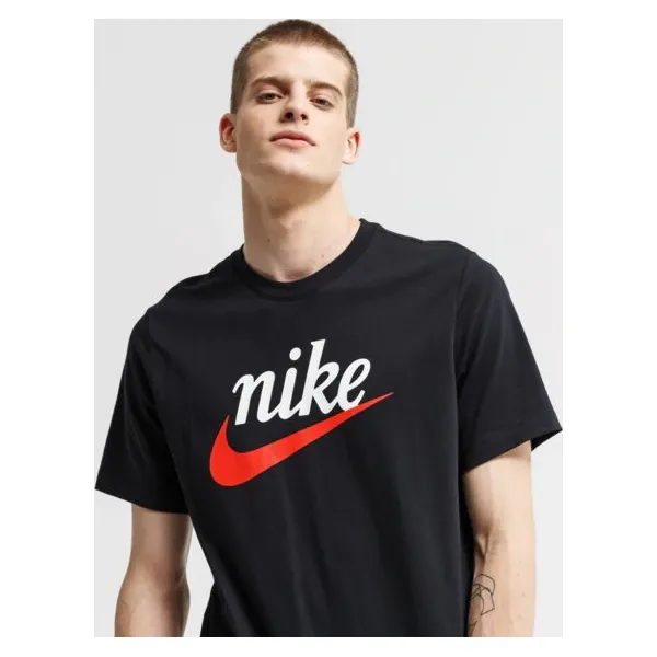 Nike Koszulka Ss M Nsw Ss Heritage+ Hbr , czarny, rozmiar M. Czarne t-shirty sportowe męskie Nike, m, z bawełny, bez ramiączek. Za 119.99 zł.