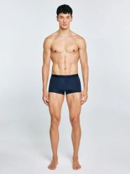 Bokserki męskie z mikrofibry stay dry granatowe Bilbo 403. Niebieskie bokserki męskie Big Star, bez wzorów, z bawełny. W wyprzedaży za 39.99 zł.