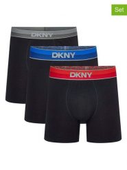 DKNY Bokserki (3 pary) w kolorze czarnym rozmiar: L. Czarne bokserki męskie DKNY, bez wzorów. Za 77.95 zł.