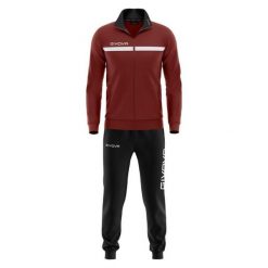 Givova Tuta One Full Zip - Dres unisex 2XL. Czarne spodnie dresowe damskie Givova, xl, bez wzorów, z dresówki. Za 224.99 zł.
