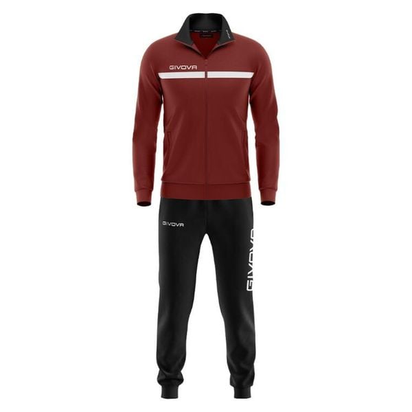Givova Tuta One Full Zip - Dres unisex 2XL. Czarne spodnie dresowe damskie Givova, xl, bez wzorów, z dresówki. Za 224.99 zł.