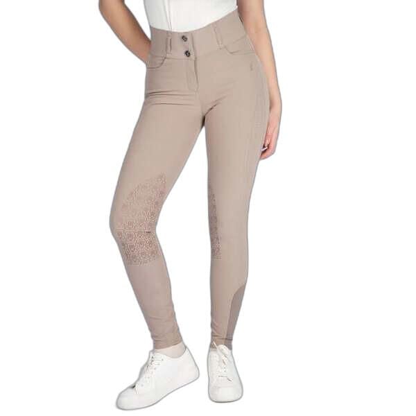 Damskie spodnie do jazdy konnej PS of Sweden Zephyra Laser Cut. Brązowe spodnie materiałowe damskie PS OF SWEDEN, bez wzorów, sportowe. Za 570.50 zł.
