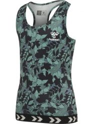 Dziewczęcy tank top Hummel Nanna. Niebieskie koszulki dziewczęce HUMMEL, bez wzorów, z dżerseju, bez ramiączek. Za 126.50 zł.