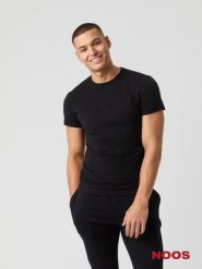 Bjorn_borg CENTRE T-SHIRT - BLACK BEAUTY. Czarne t-shirty męskie Björn Borg, m, bez wzorów, bez kołnierzyka. Za 226.00 zł.