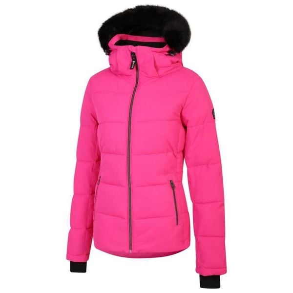Kurtka narciarska damska Glamourize IV. Czerwone kurtki damskie Dare 2b, l, bez wzorów, z materiału, bez kaptura, narciarskie. Za 485.90 zł.