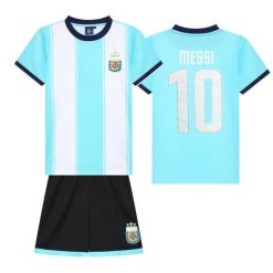 Strój domowy Messiego Argentyna. Niebieskie koszulki dziewczęce ARGENTINA, m, bez wzorów, z dresówki, bez ramiączek. Za 219.99 zł.