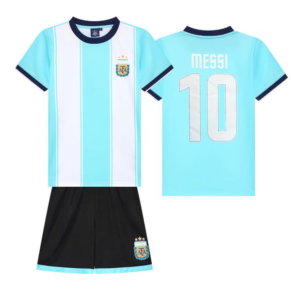Strój domowy Messiego Argentyna. Niebieskie koszulki dziewczęce ARGENTINA, m, bez wzorów, z dresówki, bez ramiączek. Za 219.99 zł.