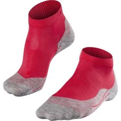 Skarpety damskie Falke RU4. Czerwone skarpetki damskie Falke, bez wzorów, z materiału. Za 99.00 zł.
