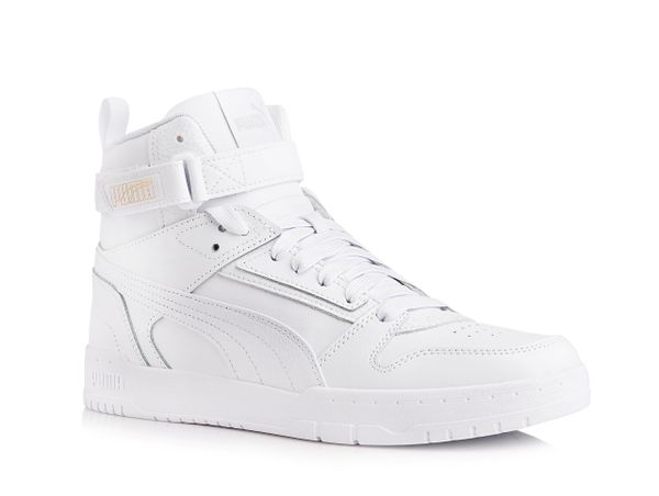 Buty męskie sportowe do chodzenia Puma RBD GAME. Białe buty sportowe na co dzień męskie Puma, z gumy, bez zapięcia, trekkingowe. Za 198.00 zł.