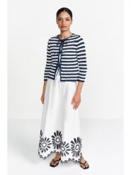 Rich & Royal Kardigan w kolorze biało-granatowym rozmiar: M. Niebieskie kardigany damskie Rich & Royal, m, bez wzorów. Za 240.43 zł.