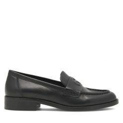Lordsy GINO ROSSI. Czarne mokasyny damskie Gino Rossi. Za 269.99 zł.