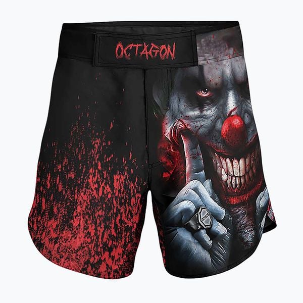 Spodenki treningowe męskie Octagon Make Terror Have Fun MMA. Czarne szorty męskie OCTAGON, z materiału, bez kołnierzyka. Za 159.99 zł.