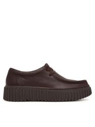 Clarks Półbuty Torhill Bee 26327768 Brązowy ciemny. Brązowe półbuty damskie Clarks, bez wzorów, ze skóry, bez obcasa, na płaskiej podeszwie. Za 479.99 zł.