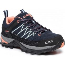 Buty trekkingowe damskie CMP Rigel Low niebieskie. Czarne obuwie trekkingowe damskie CMP. W wyprzedaży za 359.99 zł.