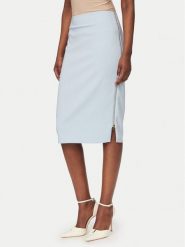 Rinascimento Spódnica ołówkowa CFC0127985003 Błękitny Slim Fit. Niebieskie spódniczki damskie RINASCIMENTO, xs, bez wzorów, z syntetyku, ołówkowe. Za 379.99 zł.