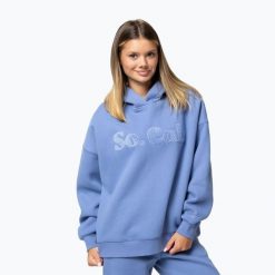 Bluza damska Pitbull So Cal Hooded. Niebieskie bluzy bez kaptura damskie PITBULL, l, bez wzorów, z bawełny, bez ramiączek, długie, bez kaptura. Za 209.99 zł.