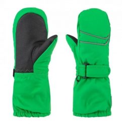 Rękawiczki dziecięce Loap Rubyk Green. Zielone rękawiczki dziecięce ÀLG, z dzianiny, bez ramiączek. Za 122.99 zł.