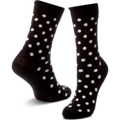Skarpety Wysokie Unisex HAPPY SOCKS - DO01-909 Czarny. Czarne skarpetki damskie Happy Socks, bez wzorów, z bawełny. W wyprzedaży za 29.00 zł.