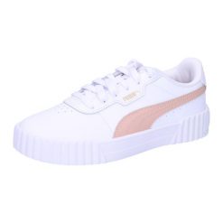Buty damskie Puma Carina 3.0. Białe buty sportowe na co dzień damskie Puma, bez wzorów, z gumy, do biegania. Za 216.99 zł.