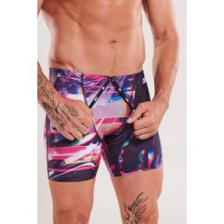 Bokserki na basen Zerod Glitcher. Kąpielówki męskie ZEROD, l, bez wzorów, do pływania. Za 205.00 zł.