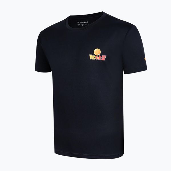 Koszulka Victor Dragon Ball T-504DBZ. Czarne t-shirty damskie VICTOR, l, bez wzorów, z materiału, bez kołnierzyka. Za 119.99 zł.