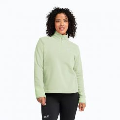 Bluza polarowa damska Jack Wolfskin Taunus 100 Full Zip. Zielone bluzy bez kaptura damskie Jack Wolfskin, xs, z materiału. Za 219.99 zł.
