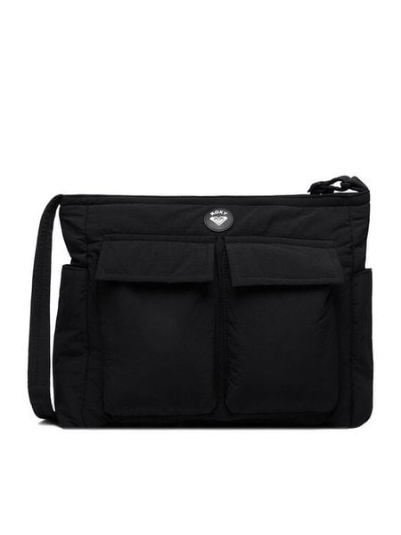Roxy Torebka WBEOHP-ROXY-MZ-001-10 Czarny. Czarne listonoszki damskie Roxy, bez wzorów, z materiału, bez dodatków. Za 69.99 zł.