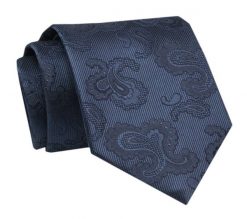 Krawat - ALTIES - Granat, Motyw Kwiatowy. Niebieskie krawaty i muchy męskie Alties, bez wzorów, z tkaniny, eleganckie. Za 49.00 zł.