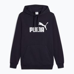 Bluza męska PUMA ESS No. 1 Logo Hoodie TR. Czerwone bluzy bez kaptura męskie Puma, bez wzorów, sportowe, bez kołnierzyka, bez ramiączek. Za 179.99 zł.