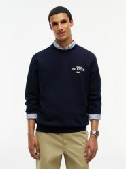Tommy Hilfiger Bluza Mężczyźni Bawełna niebieski, XXL. Niebieskie bluzy bez kaptura męskie Tommy Hilfiger, m, z bawełny. Za 409.95 zł.