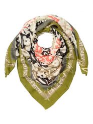 Camel Active Szal w kolorze oliwkowo-jasnoróżowo-kremowym rozmiar: onesize. Brązowe szaliki i kominy damskie Camel Active, bez wzorów, z bawełny. Za 118.56 zł.