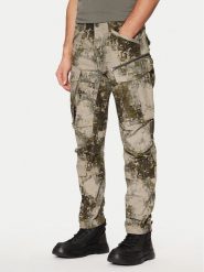 G-Star Raw Spodnie materiałowe Rovic 3D D02190 G787 Khaki Tapered Fit. Brązowe spodnie materiałowe męskie G-Star Raw, bez wzorów, z bawełny, retro. Za 399.99 zł.