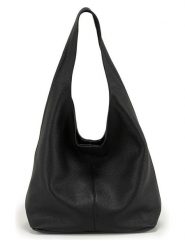 Anna Morellini Skórzany shopper bag "Tarquinia" w kolorze czarnym - 32 x 32 x 16 cm rozmiar: onesize. Czarne shopper bag damskie Anna Morellini, bez wzorów, z materiału, na ramię, bez dodatków. Za 301.48 zł.