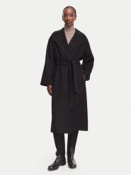 Weekend Max Mara Płaszcz wełniany Operoso 2625016011 Czarny Regular Fit. Czarne płaszcze damskie Weekend Max Mara, na zimę, bez wzorów, z wełny. Za 2,879.00 zł.
