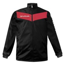 Wodoodporna kurtka z siatką Givova. Czarne kurtki damskie Givova, bez wzorów, z nylonu, bez kaptura. Za 83.01 zł.