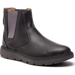 Sztyblety CLARKS - Un Map Up 261367877 Black Leather. Czarne sztyblety męskie Clarks, z materiału, bez zapięcia. W wyprzedaży za 309.00 zł.