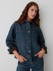 OPUS Kurtka dżinsowa w kolorze granatowym rozmiar: 36. Niebieskie kurtki damskie Opus, bez wzorów, z bawełny, bez kaptura. Za 143.99 zł.