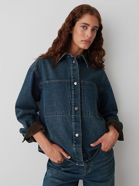 OPUS Kurtka dżinsowa w kolorze granatowym rozmiar: 36. Niebieskie kurtki damskie Opus, bez wzorów, z bawełny, bez kaptura. Za 143.99 zł.