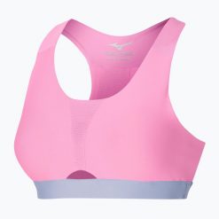 Biustonosz treningowy Mizuno High. Czerwone biustonosze Mizuno, bez wzorów, z elastanu. Za 129.99 zł.