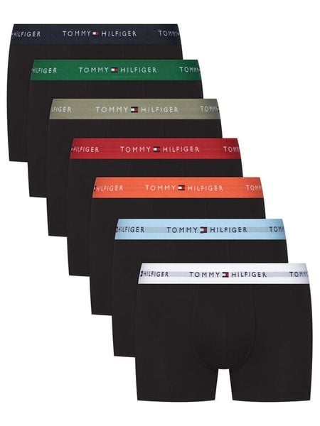 Tommy Hilfiger Komplet bokserek UM0UM03385 Czarny. Czarne bokserki męskie Tommy Hilfiger, bez wzorów, z bawełny. Za 319.99 zł.