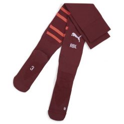 Męskie skarpety RB Leipzig 24/25 z grafiką PUMA Dark Jasper Active Red. Czerwone skarpetki męskie Puma, bez wzorów, z materiału. Za 96.68 zł.