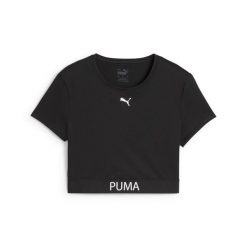Damska koszulka o skróconym kroju PUMA STRONG PUMA. Czarne topy sportowe damskie Puma, bez wzorów, bez ramiączek. Za 109.00 zł.